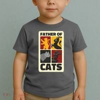 Father Of Cats Funny Toddler T-Shirt thumb 2