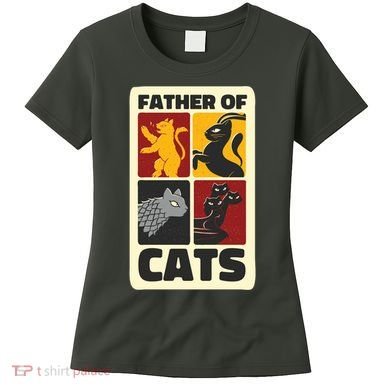 Father Of Cats Funny Women's T-Shirt