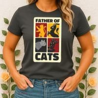 Father Of Cats Funny Women's T-Shirt thumb 2