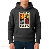 Father Of Cats Funny Kids Hoodie thumb 4