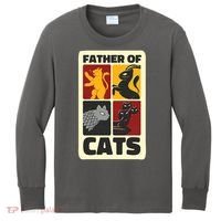 Father Of Cats Funny Kids Long Sleeve Shirt thumb 0