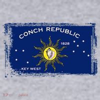 Flag Of Conch Republic Funny Key West Florida Women's Sweatshirt thumb 2