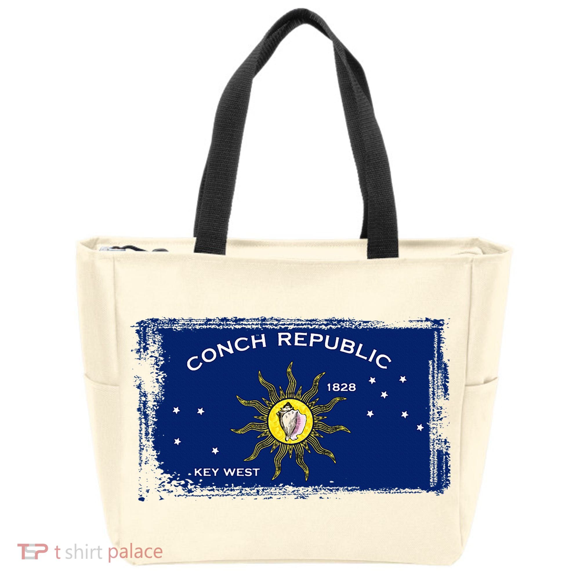 Flag Of Conch Republic Funny Key West Florida Tote Bag