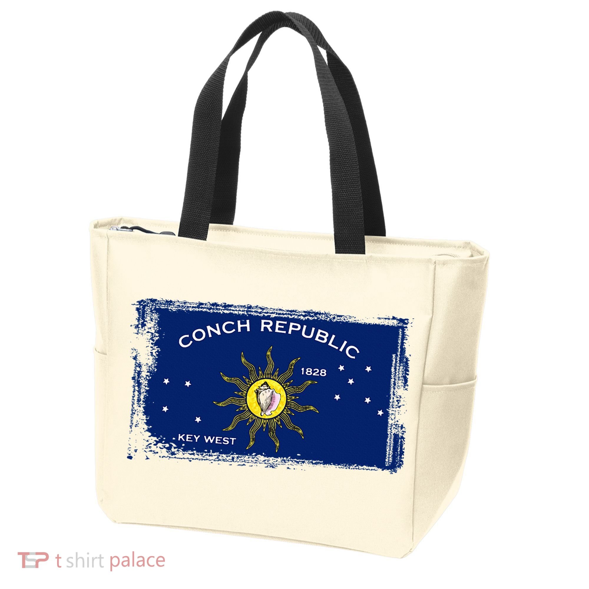 Flag Of Conch Republic Funny Key West Florida Tote Bag