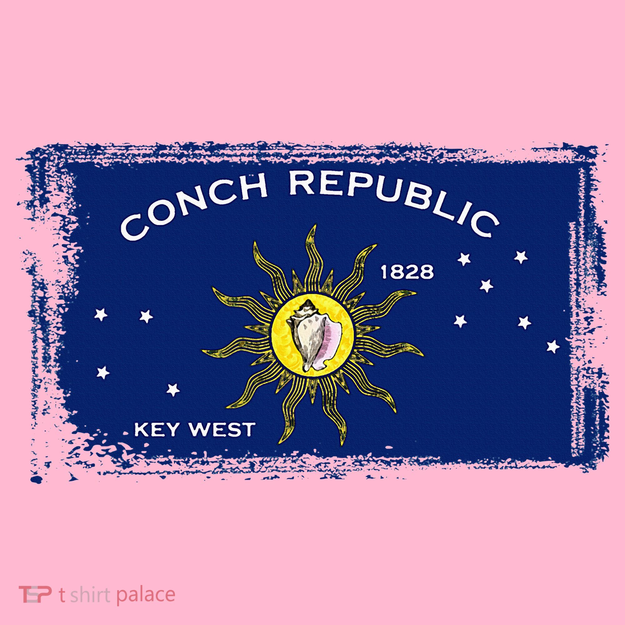 Flag Of Conch Republic Funny Key West Florida Coaster