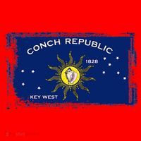 Flag Of Conch Republic Funny Key West Florida Santa Hat thumb 1