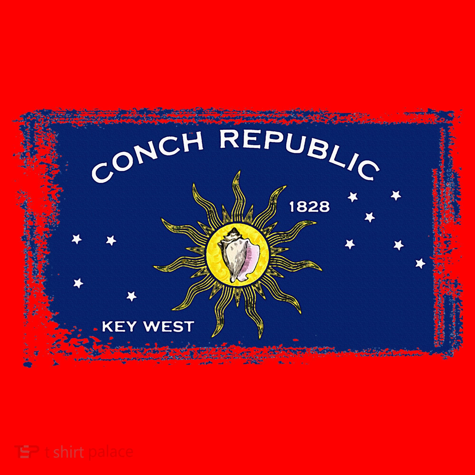 Flag Of Conch Republic Funny Key West Florida Santa Hat