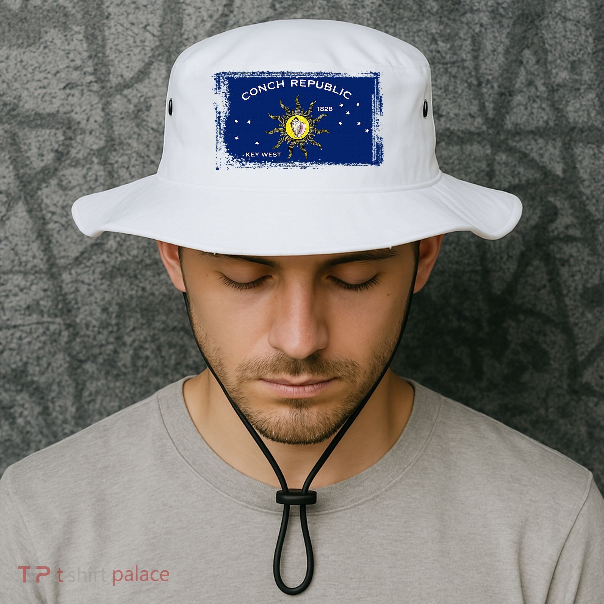 Flag Of Conch Republic Funny Key West Florida Bucket Hat