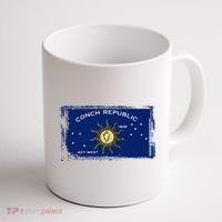 Flag Of Conch Republic Funny Key West Florida Coffee Mug thumb 1