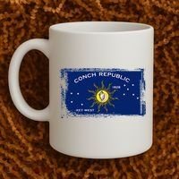 Flag Of Conch Republic Funny Key West Florida Coffee Mug thumb 2