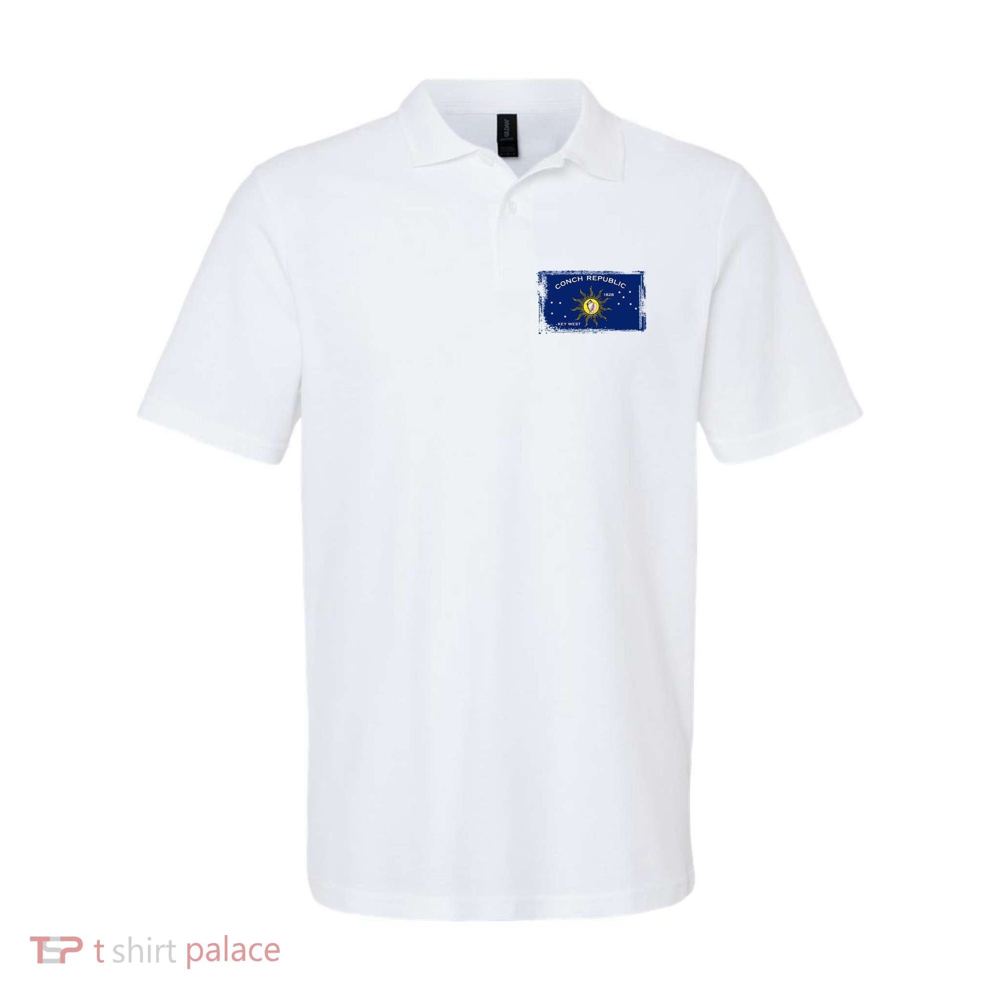 Flag Of Conch Republic Funny Key West Florida Polo
