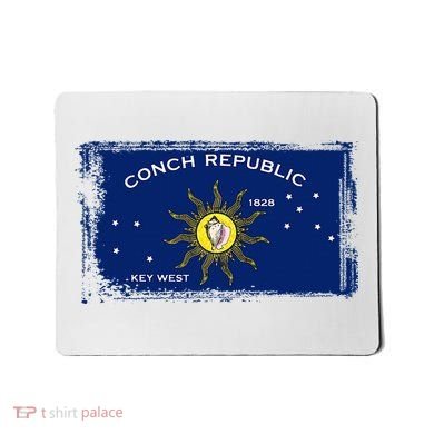 Flag Of Conch Republic Funny Key West Florida Mousepad