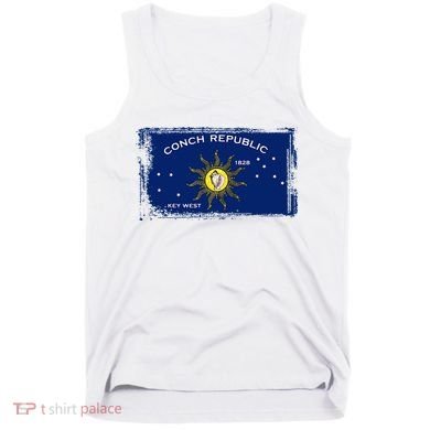 Flag Of Conch Republic Funny Key West Florida Tank Top