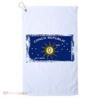 Flag Of Conch Republic Funny Key West Florida Golf Towel thumb 0