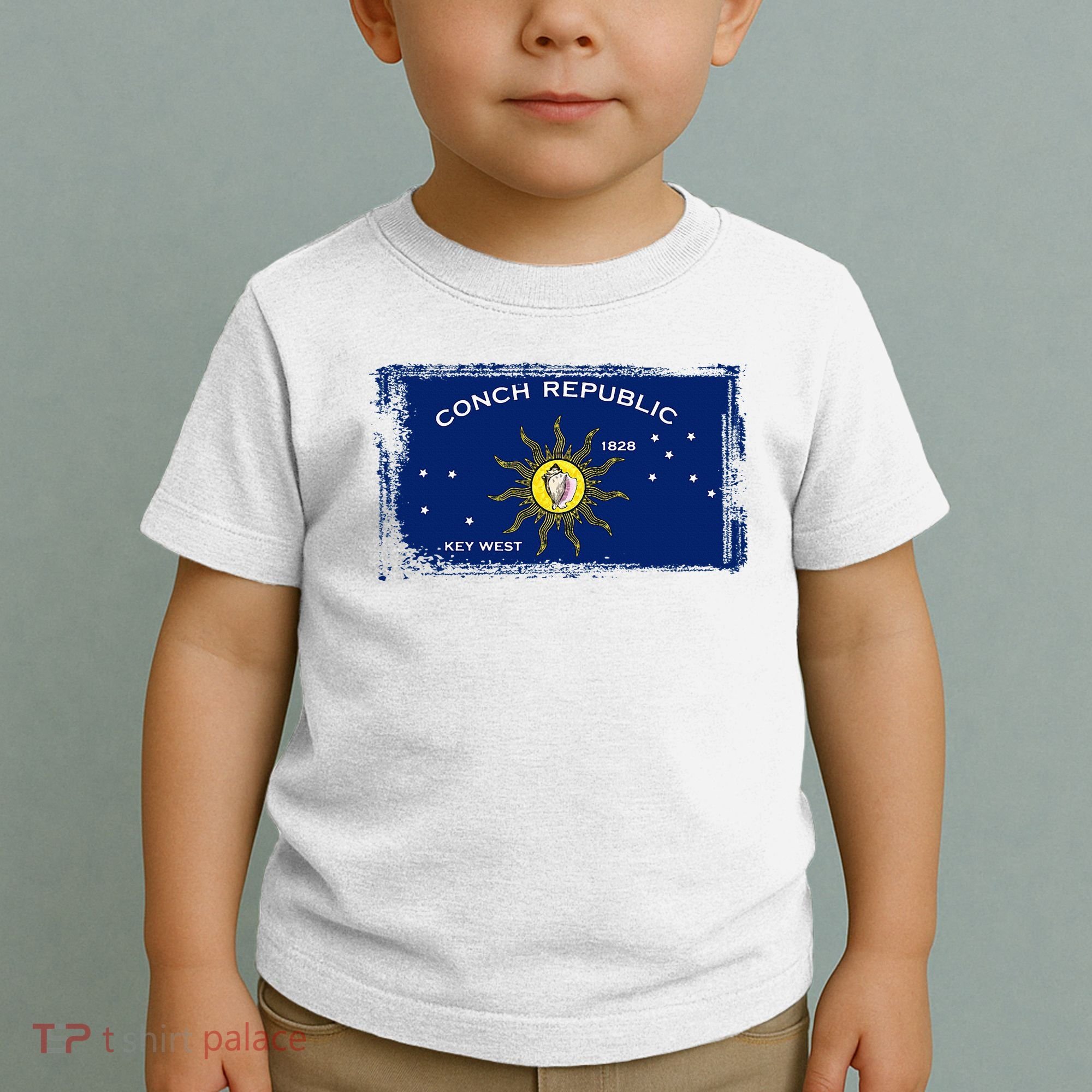 Flag Of Conch Republic Funny Key West Florida Toddler T-Shirt