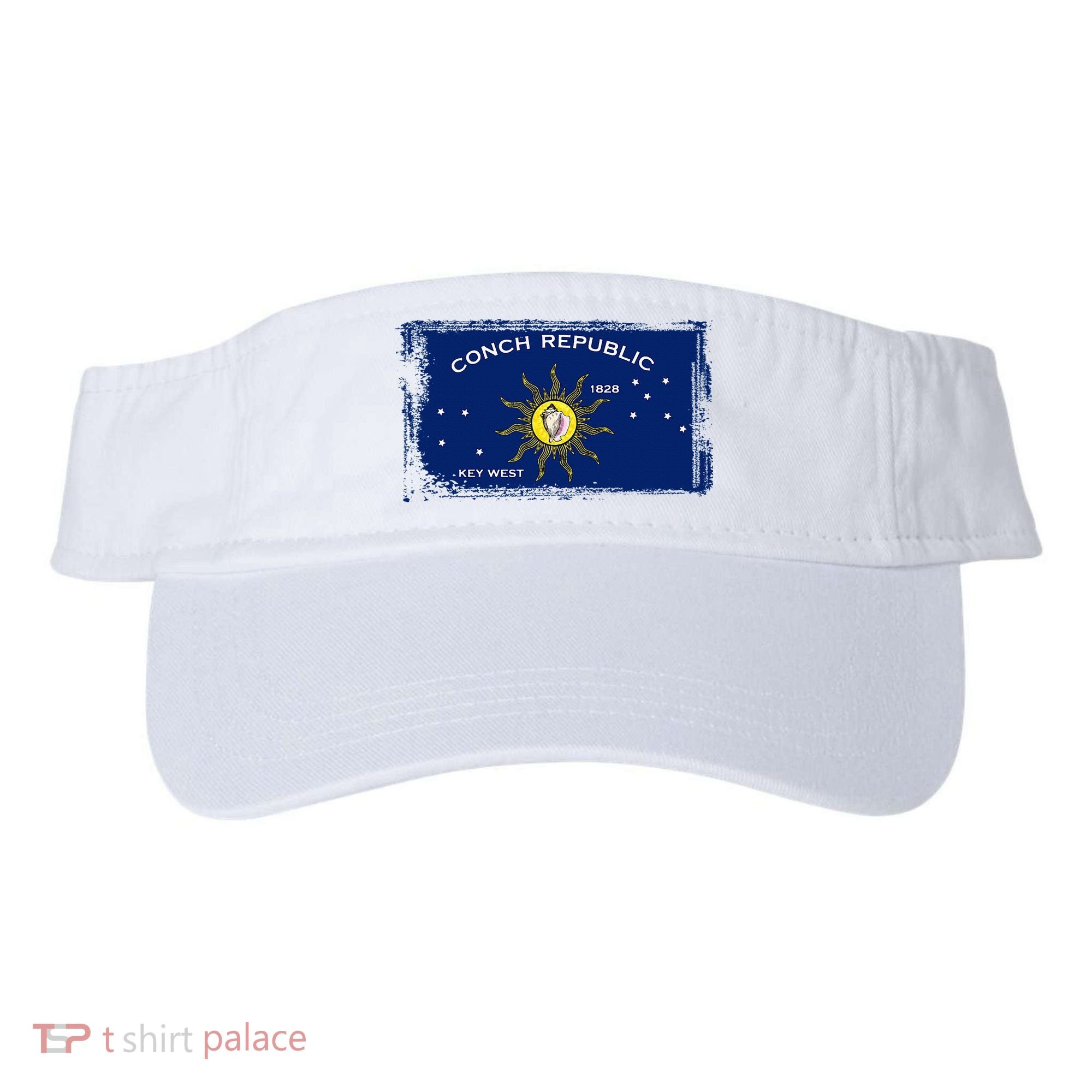 Flag Of Conch Republic Funny Key West Florida Visor