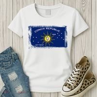 Flag Of Conch Republic Funny Key West Florida Women's T-Shirt thumb 3