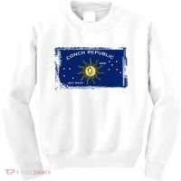 Flag Of Conch Republic Funny Key West Florida Kids Sweatshirt thumb 0