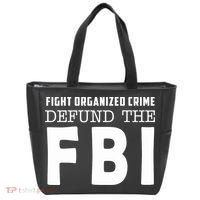 Fight Organized Crime Defund The FBI Tote Bag thumb 0