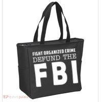 Fight Organized Crime Defund The FBI Tote Bag thumb 2