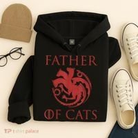 Father Of Cats Funny Cat Lover Kitten Dad Kitty Hoodie thumb 4
