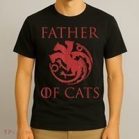 Father Of Cats Funny Cat Lover Kitten Dad Kitty T-Shirt thumb 3