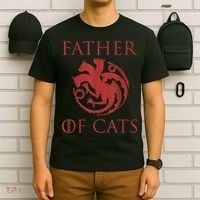 Father Of Cats Funny Cat Lover Kitten Dad Kitty T-Shirt thumb 6