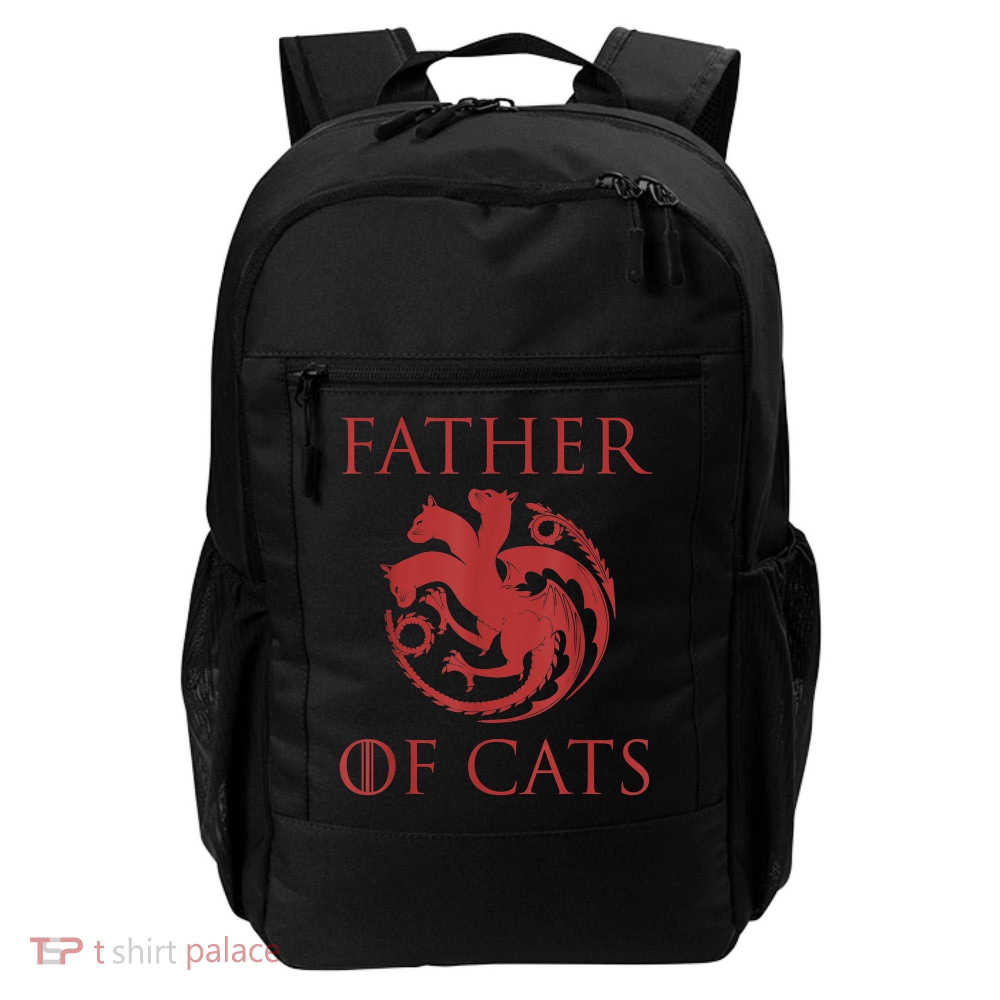 Father Of Cats Funny Cat Lover Kitten Dad Kitty Backpack