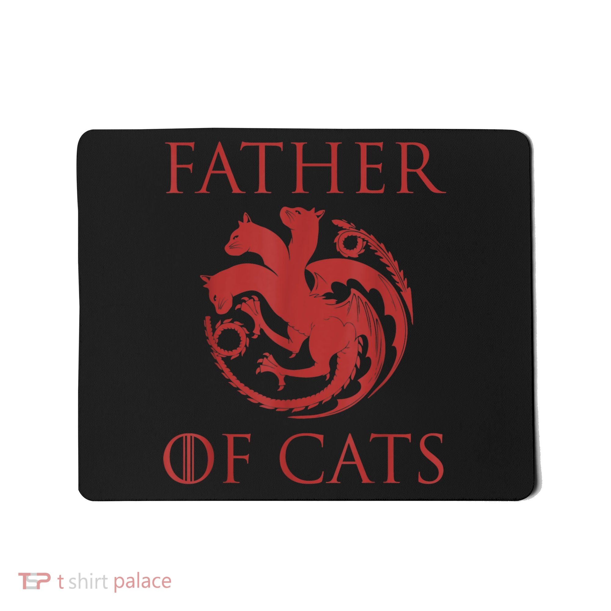 Father Of Cats Funny Cat Lover Kitten Dad Kitty Mousepad
