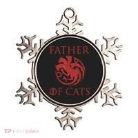 Father Of Cats Funny Cat Lover Kitten Dad Kitty Ornament thumb 0