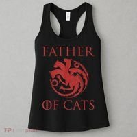 Father Of Cats Funny Cat Lover Kitten Dad Kitty Women's Tank Top thumb 3