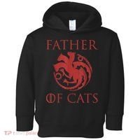 Father Of Cats Funny Cat Lover Kitten Dad Kitty Toddler Hoodie thumb 0