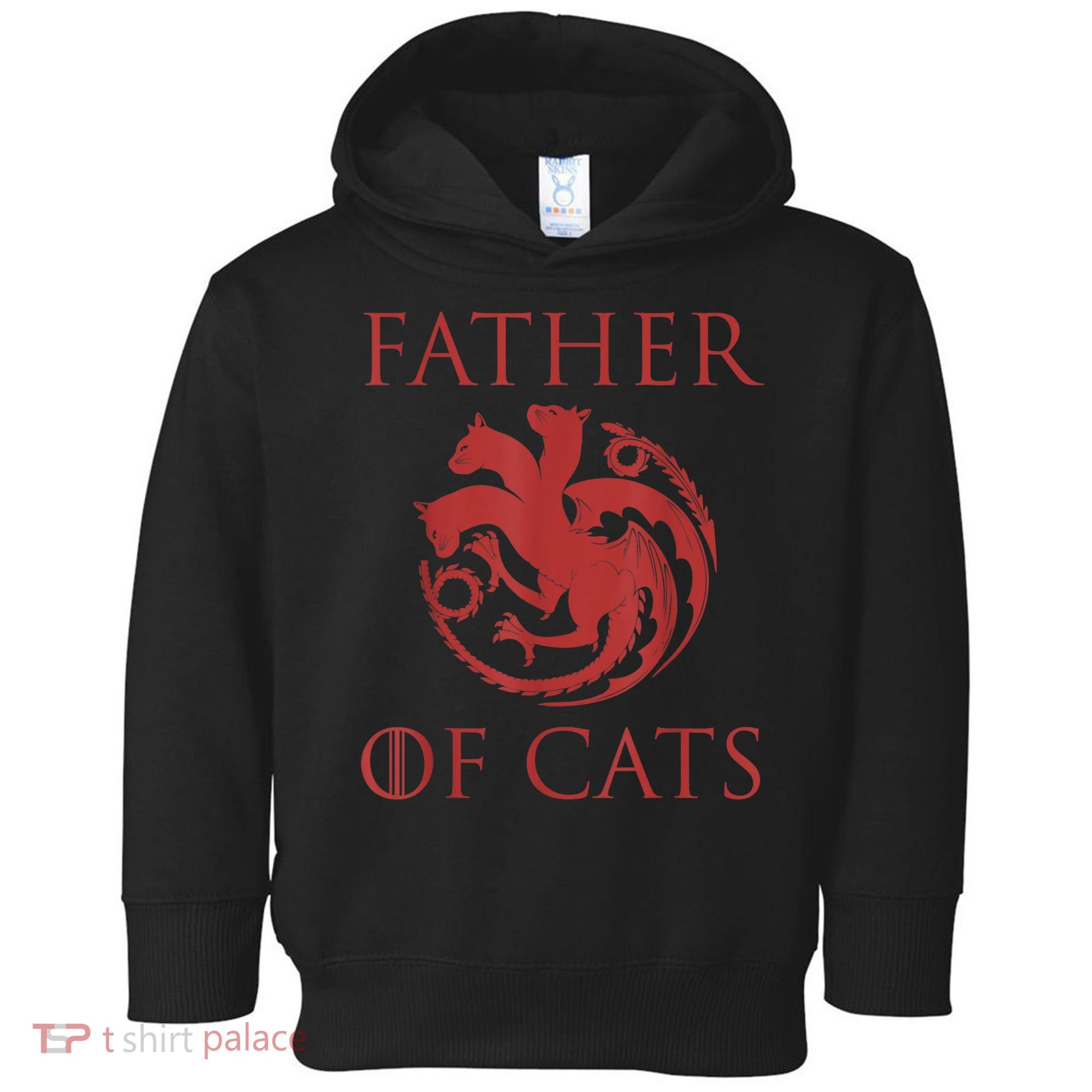 Father Of Cats Funny Cat Lover Kitten Dad Kitty Toddler Hoodie