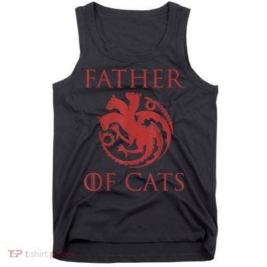 Father Of Cats Funny Cat Lover Kitten Dad Kitty Tank Top