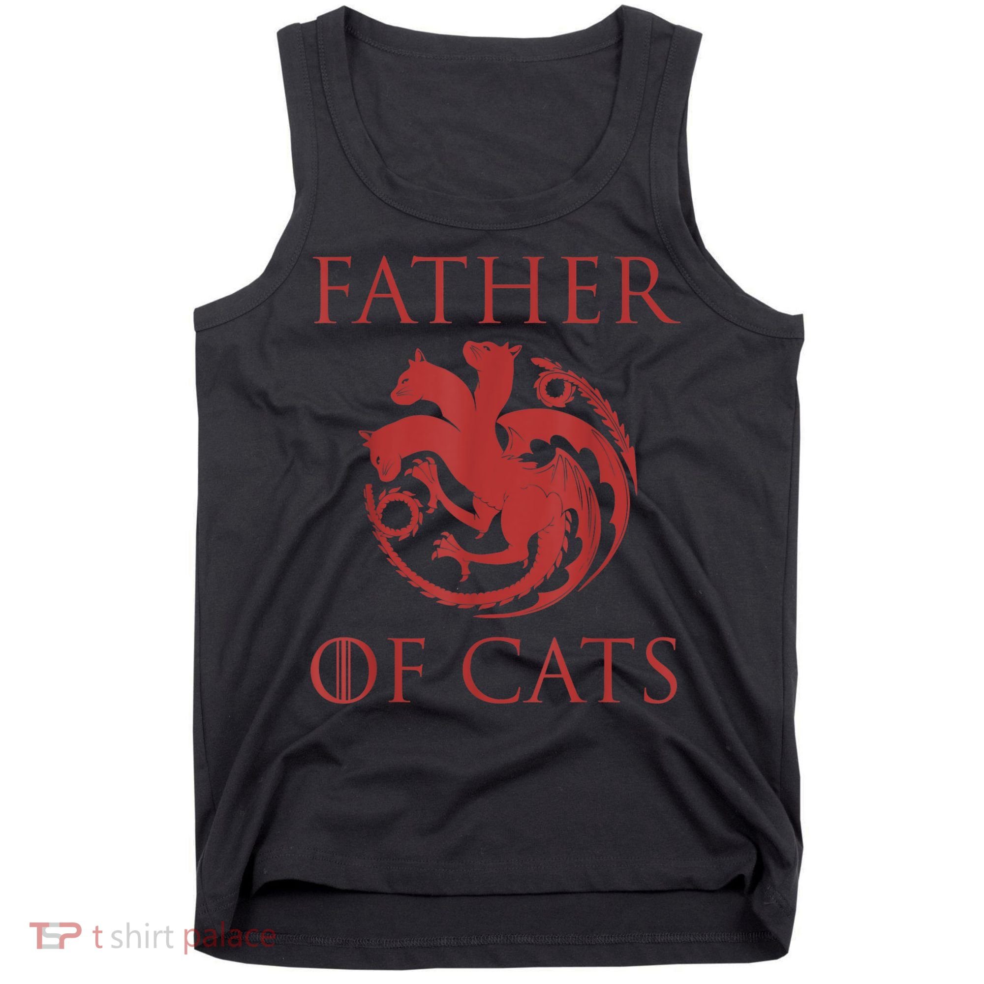 Father Of Cats Funny Cat Lover Kitten Dad Kitty Tank Top