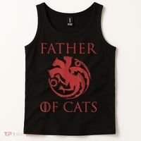 Father Of Cats Funny Cat Lover Kitten Dad Kitty Tank Top thumb 2