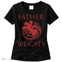 Father Of Cats Funny Cat Lover Kitten Dad Kitty Women's T-Shirt thumb 0