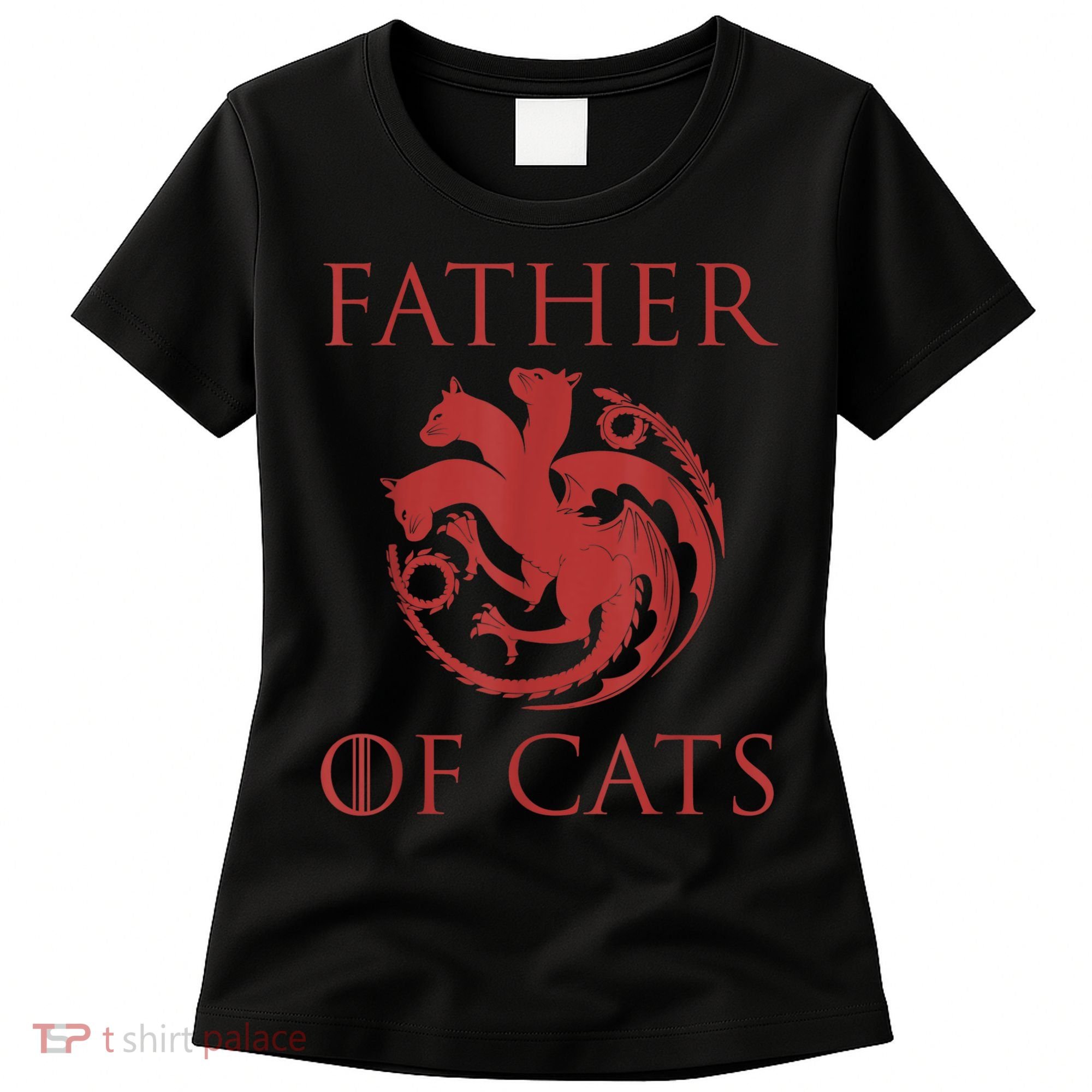 Father Of Cats Funny Cat Lover Kitten Dad Kitty Women's T-Shirt