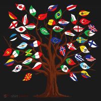 Flags of Countries of the World international flag tree Baby Bodysuit thumb 2