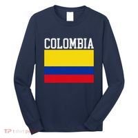 Flag Of Colombia Sports Athletics Left Side Long Sleeve Shirt thumb 0