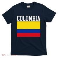 Flag Of Colombia Sports Athletics Left Side T-Shirt thumb 0