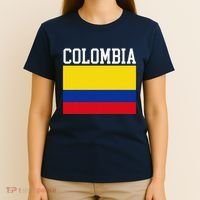 Flag Of Colombia Sports Athletics Left Side T-Shirt thumb 4