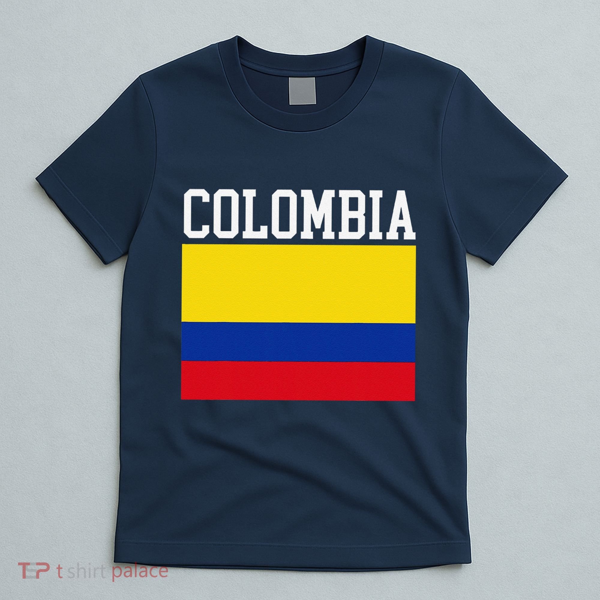 Flag Of Colombia Sports Athletics Left Side T-Shirt