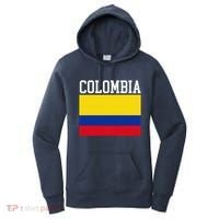 Flag Of Colombia Sports Athletics Left Side Women's Hoodie thumb 0