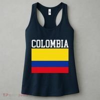 Flag Of Colombia Sports Athletics Left Side Women's Tank Top thumb 3