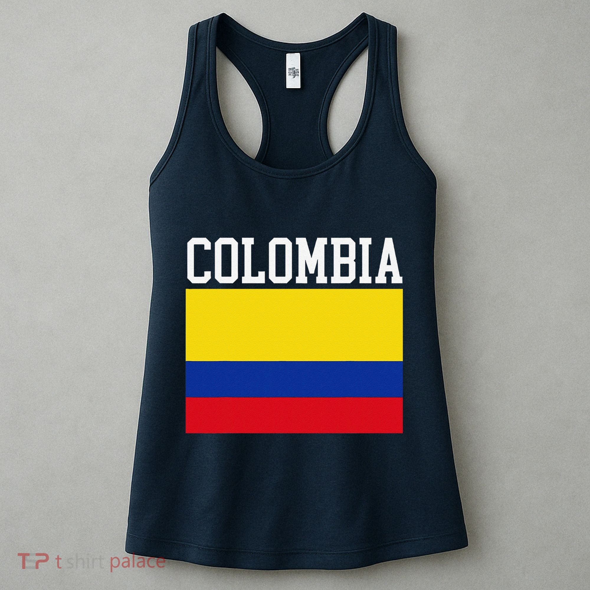 Flag Of Colombia Sports Athletics Left Side Women's Tank Top