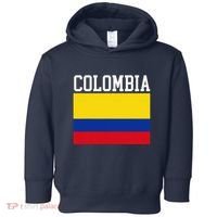 Flag Of Colombia Sports Athletics Left Side Toddler Hoodie thumb 0