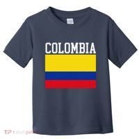 Flag Of Colombia Sports Athletics Left Side Toddler T-Shirt thumb 0