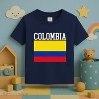 Flag Of Colombia Sports Athletics Left Side Toddler T-Shirt thumb 3