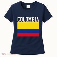 Flag Of Colombia Sports Athletics Left Side Women's T-Shirt thumb 0